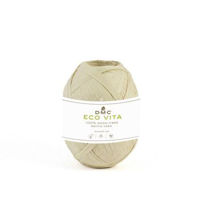 DMC - Raphia Eco Vita Raffia 50g Stickning Virkning Vävning Makramé Färg. 032 beige