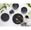 CreaTable Uno Black Dinnerware Set, 16 Pcs. (22978)