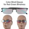 Waterproof Anti-blue Light Blocking Colorblind Glasses for Red Greens Color Blindness Glasses Both Outdoor and Indoor