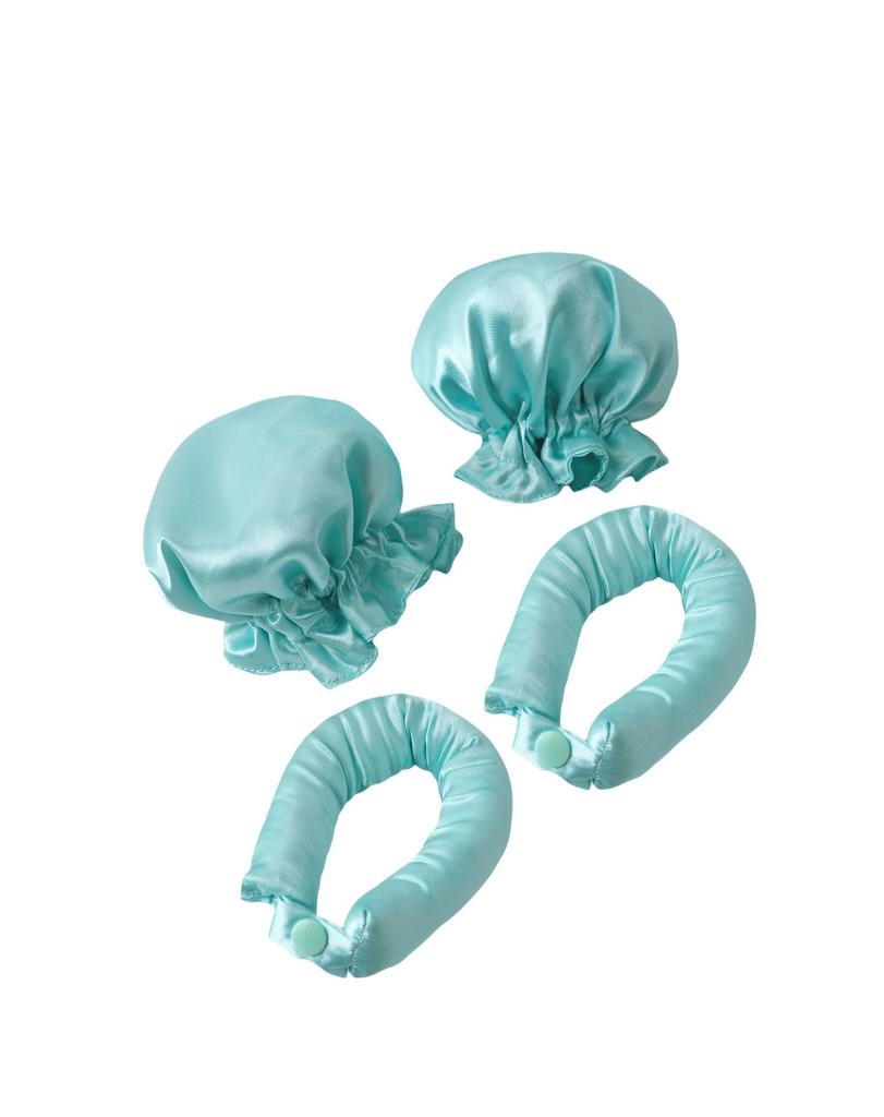 TikTok Heatless Curling Rod & Cap Set for Effortless Large Waves While Sleeping