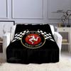Motorcycle Isle of Man Tt Printed Blankets Flannel Warm Blanket Soft Cozy Blanket Travel Blankets Bed Linings Birthday Gift