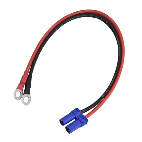 FLY RC EC5 To O-Ring Terminal, 10AWG EC5 Female Plug Connector Cable for RC ESC Charger Power Supply - 50cm