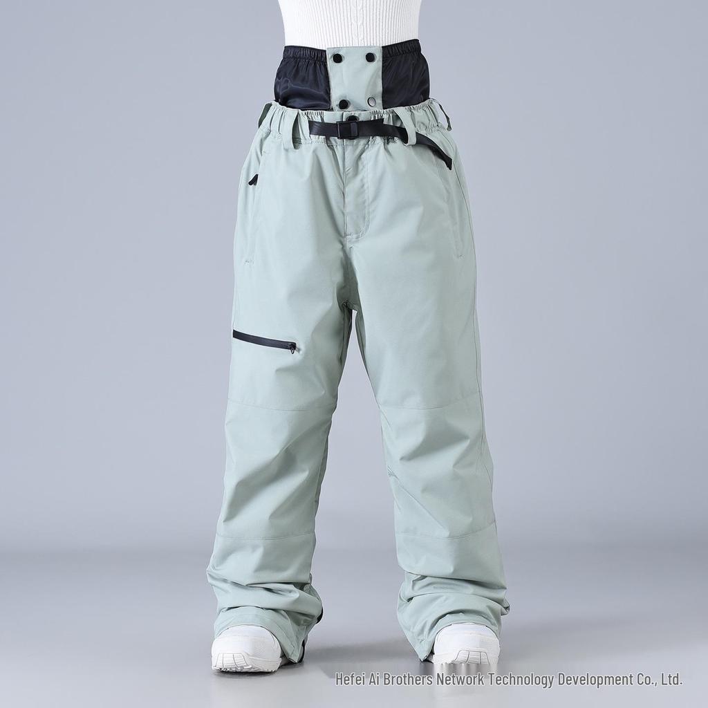 Unisex Windproof Waterproof Ski Pants - Warm Gear for Men & Women