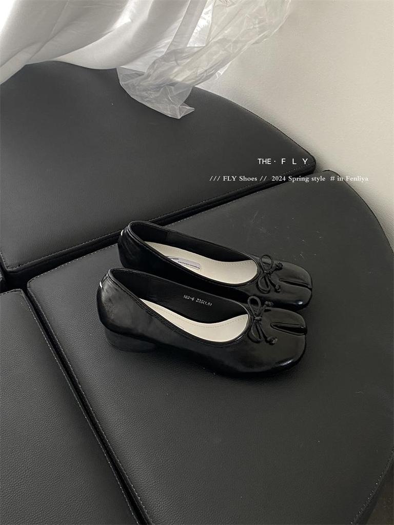 "Scarpe Trotter Comode con Dita Separate 2024 per Donna - Tacchi Spessi, Chic Casual"