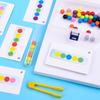 Wooden Test Tube Clip Beads Color Matching Sensory Games Educational Toys For Kids Children Fine Motor Training Montessori Props