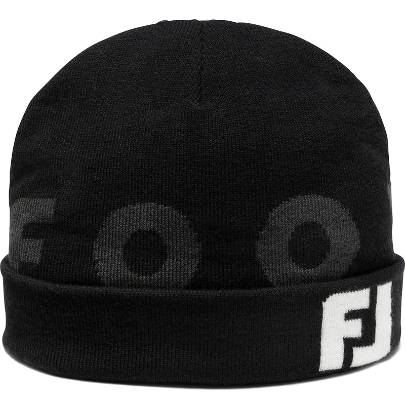 

[Footjoy] вязаная шапка 2 way beanie мужская черная