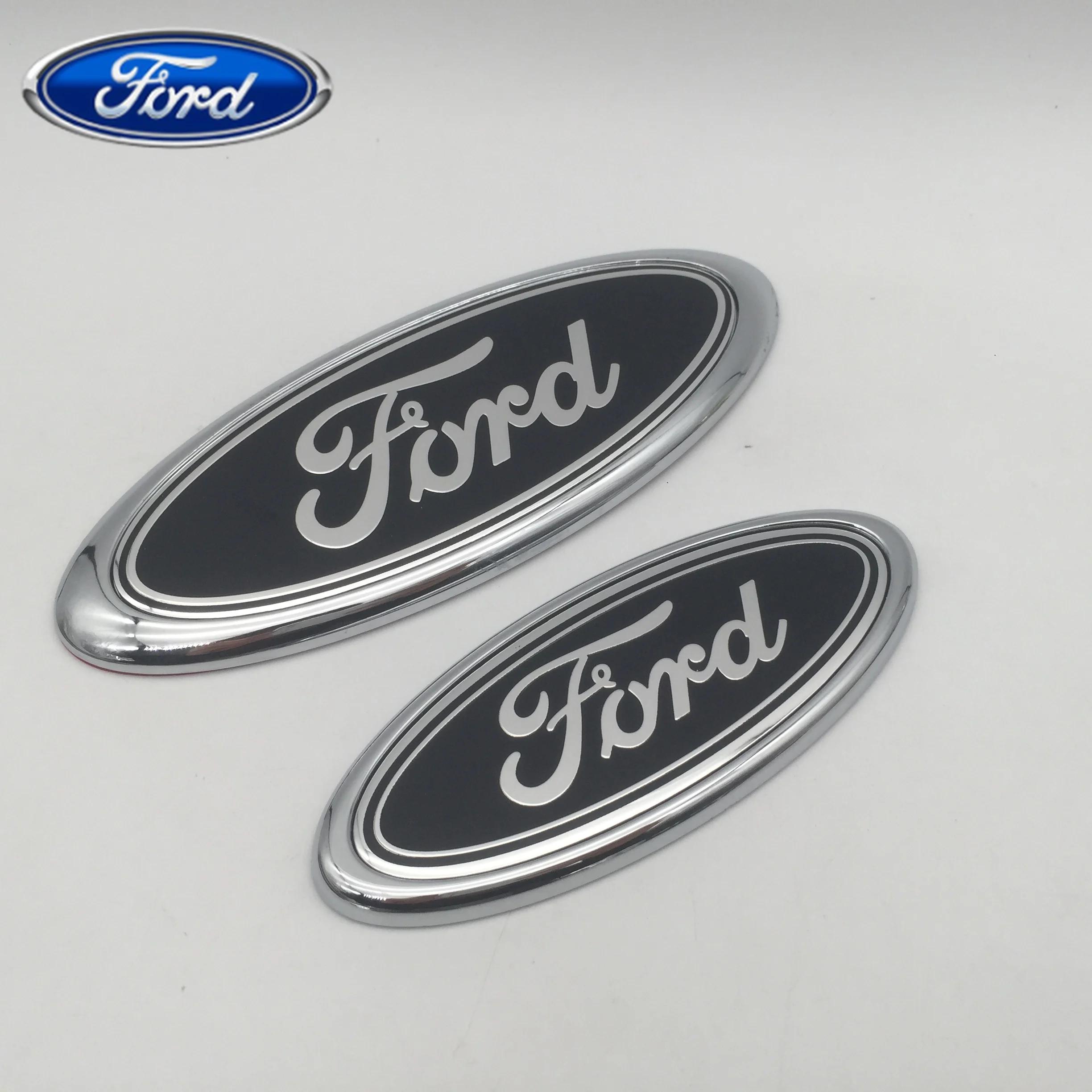 Car Sticker Ford 1pcs 3D for ford black 115mm 150mm Car Front Head Hood Bonnet Emblem Rear Tail Bumper Trunk Sticker Badge Decal