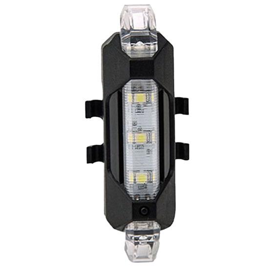 

Новый 5 светодиодов USB аккумуляторная велосипедная задняя сигнальная лампа безопасности для велосипеда белый