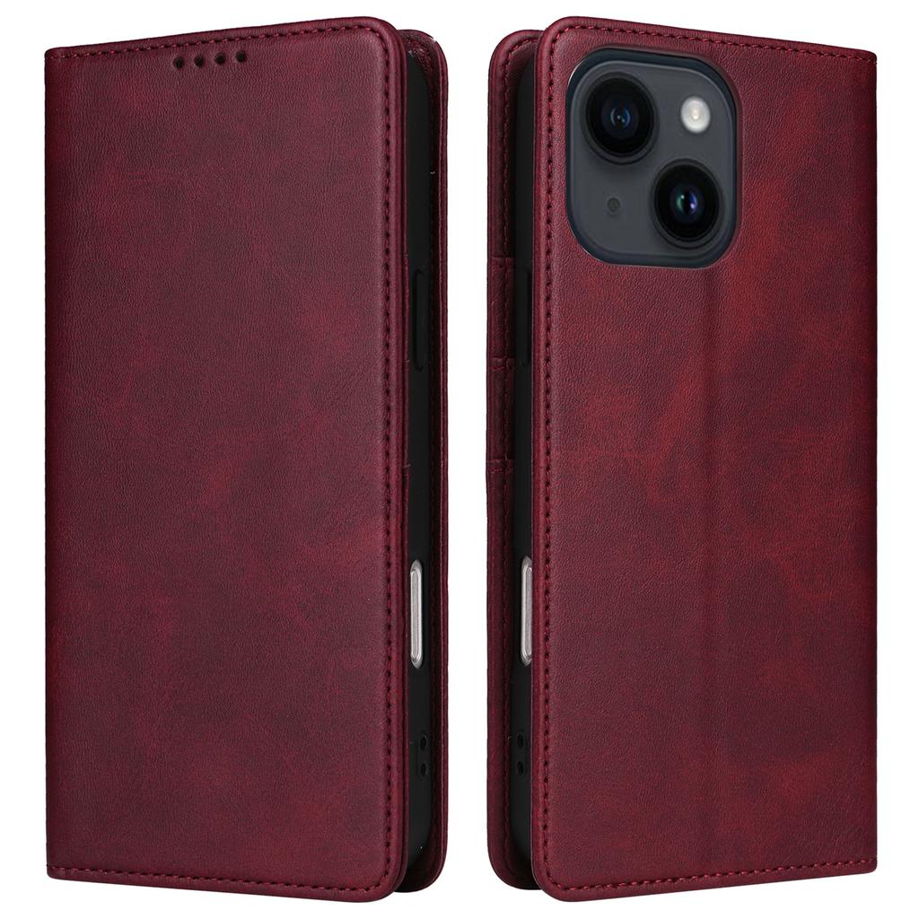 For iPhone 14/13 Case RFID Blocking PU Leather Phone Wallet Cover