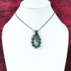 Amazonite Pendant Copper Wire Wrapped Pendant Copper Jewelry Handmade Gemstone Pendant Flower Design Pendant Amazonite Jewelry Gifts For Mom