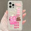 Niche Personality European, American English 15promax Is Suitable for Apple 13 Mobile Phone Case iPhone14 Airbag Anti-drop 1211