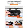 PU Leather Sun Visor Glasses Holder Glasses Protection Storage Box  Can Store AI Glasses