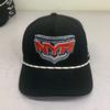 A Frame Hat Custom Quality Striped Waterproof Polyester Sport Golf Hat Laser Cut Perforated Water Proof Gorras Baseball Cap