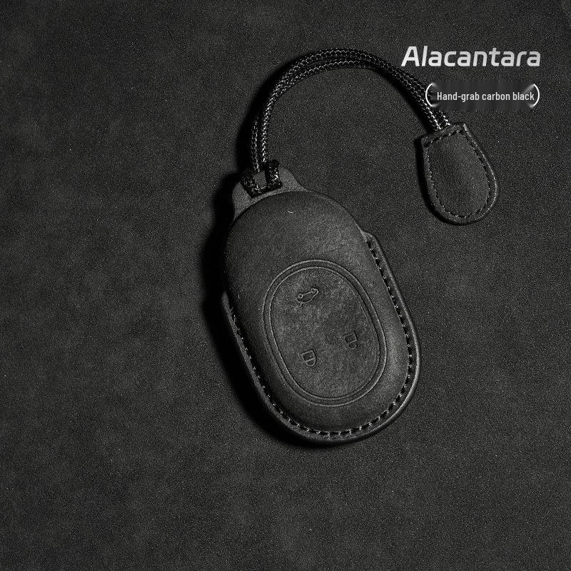 Nio Schlüsselhülle: Kompatibel mit ET5, ET7, ES6, ES7, ES8, EC6 - Nubuk Auto Schlüsselhülle mit Schnalle