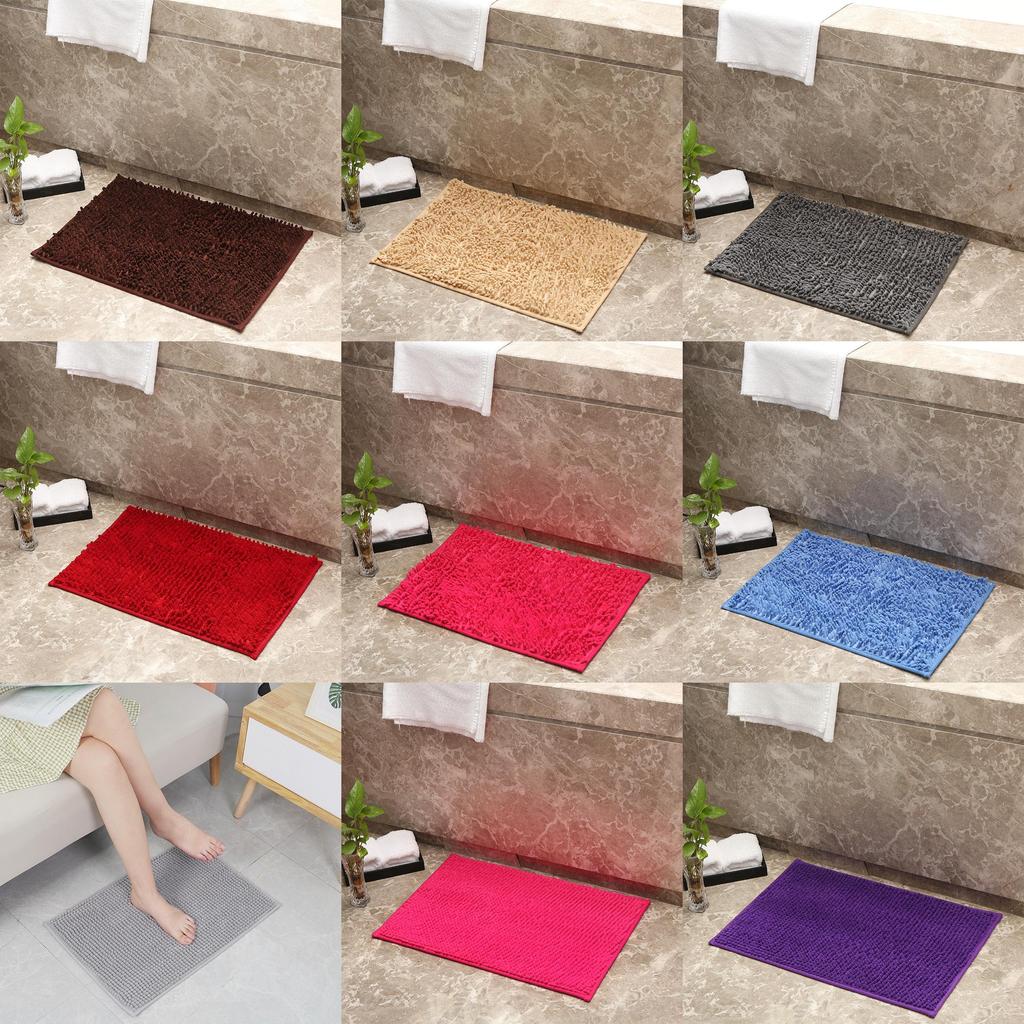 Moderne Polyester-Plüsch-Bodenmatte für Küche und Bad mit maschinenwaschbarem Design
