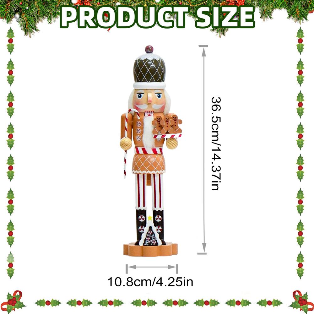

Gingerbread Decorations Christmas Gingerbread Figures Decoration Festival Holiday Desk Display Ornament Figurines Doll For Shelf