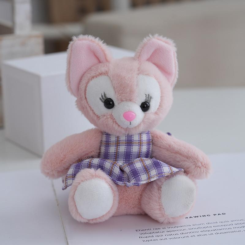 Fox Cute Linabell Plush Keychain With Pp Cotton Material For Bag Accessories