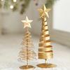 Christmas Mini Christmas Tree Minimalist Style Sculpture Nordic Style Top Star Design Gift Ornaments Xmas Atmosphere 16/19.5/20cm