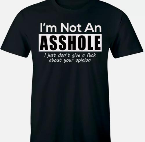 I'm Not an A$$hole I Just Don't Care About Your Opinion T Shirt Tee