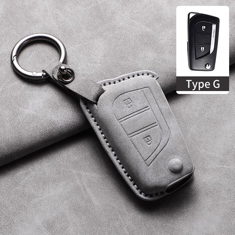 Car Key Case Cover For Toyota Aygo Yaris Highlander Corolla Camry RAV4 Levin Reiz Hilux Car Keychain Protector Shell Accessories