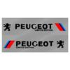Für Peugeot 2 Stück Auto Seiten Tür 3D Aufkleber Abzeichen Dekal Dekoration Auto Zubehör Für Peugeot 206 308 307 208 207 3008 2008 508 4