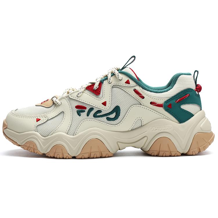 

New FILA Fluid 4 Sneakers Cream Green Red Women s F12W312101FCC 36