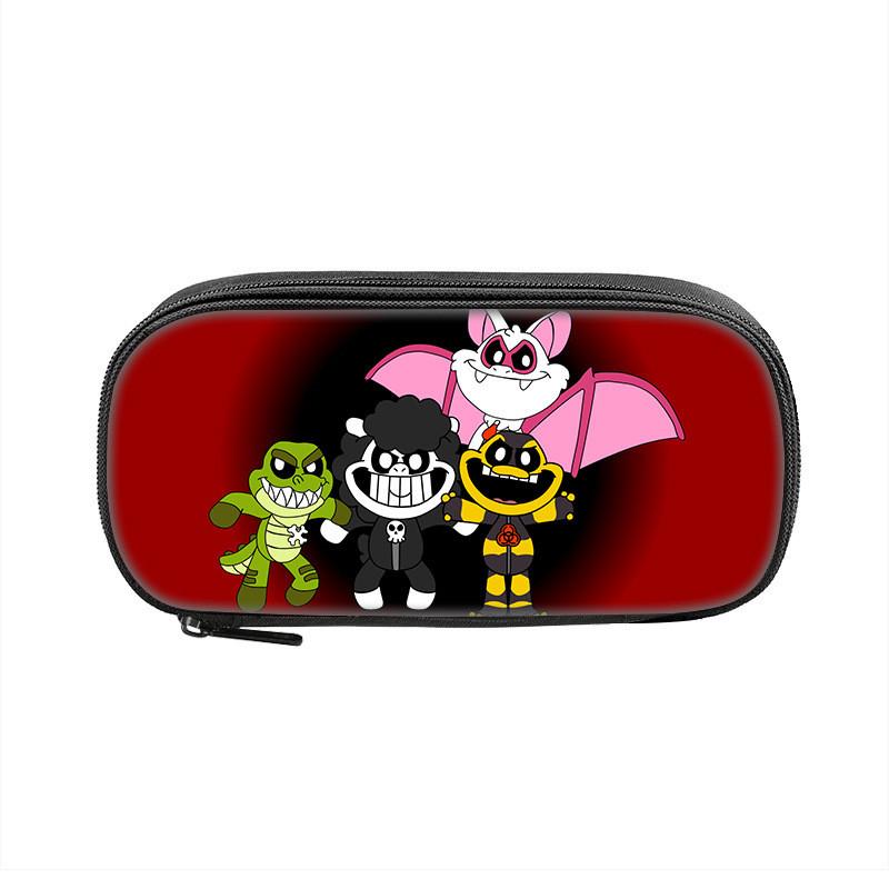 Nightmare Critters Pencil Case Nylon Storage Bag For Students And Kids