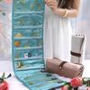 Roll-Up Style Jewelry Organizer Multi-pocket Zipper Anti-lost Jewelry Storage Pouch Flannel Foldable Storage Bag