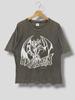 Vintage 90er Devilman go nagai distressed T-Shirt Sammler Dämon Anime Tee zerfetzt zerstört Schwarz Groß