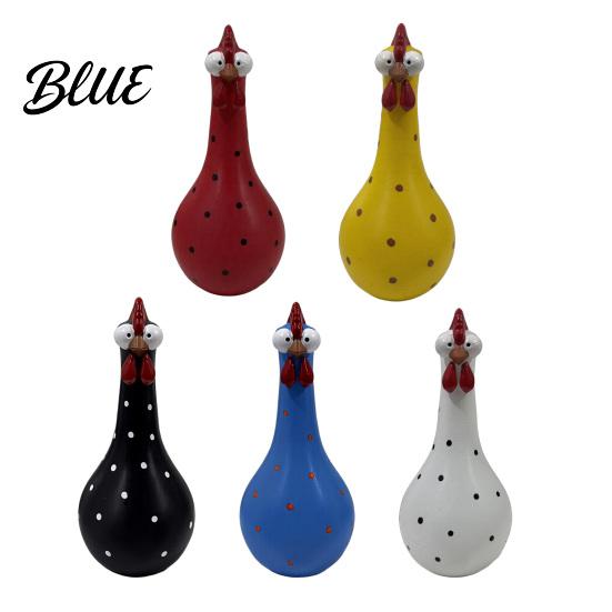Playful Home Decoration Long Neck Colorful Chicken Statue Big Eye Cartoon Resin Rooster Vase Easy Care Vase Funny Outdoor Cock-Shaped for