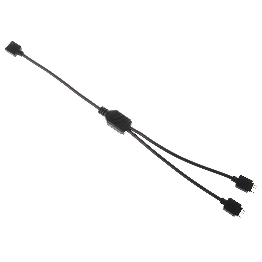 5V 3Pin RGB Splitter Cable CPU Cooler Extension Cable Connector Adapter Cord Wire PC Fan Power Extension Cable Converter