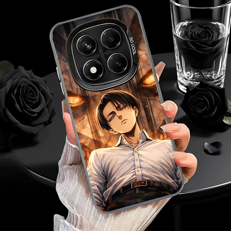 A-Attack On T-Titan Levi Mjukt Telefonfodral för Samsung Galaxy S24 S25 FE S26 Edge S23 Ultra S22 Plus S21 + Stötsäkert Fodral Baksida S