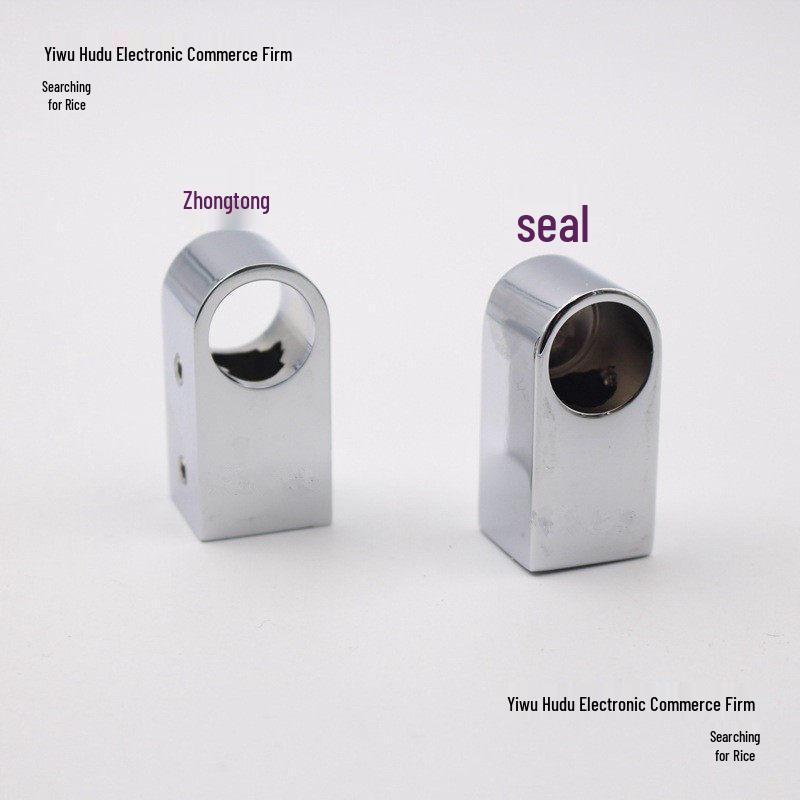 Chrome-Plated Wardrobe Pipe Holder for Clothes and Towel Rods