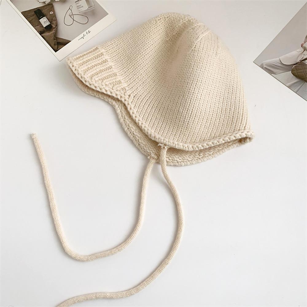 Windproof Beanie Cap Warm Earmuffs Cap New Knitted Cap  Women