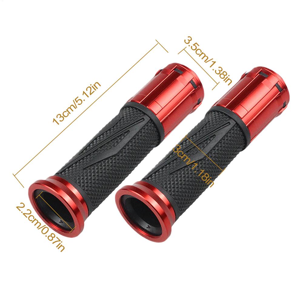 For Handle Cover Motorcycle Grip Covers Comfort Covers Motorcycle Grips Scooter Grips Aluminum Alloy Rubber Brake Grips Hand