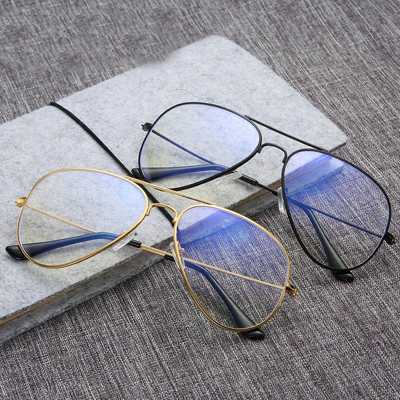 Blue Light Blocking Oval Myopic Glasses Women Men Fashion Metal Myopia Photochromic Eyeglasses Diopter 0 -0.5 -0.75 To -4.0
