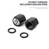 B5 2025 Hot For Volkswagen 5PCS/set Car Wheel Tire Air Valve Caps with Keychain For VW GTI Polo Golf Passat Tiguan Arteon Touare