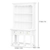 1:12 Dollhouse Bookshelf Wooden Simulated Miniature Bookcase Cabinet Furniture Decoration Accessories