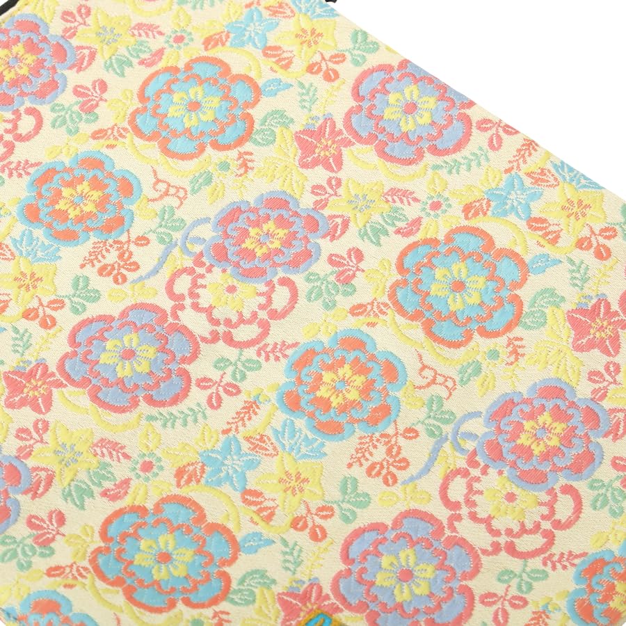 Nishijin Brocade Shoulder Bag Lemon Saika [Senshishuin] Pochette/Sacoche/Goshuincho (Lined) (Large)