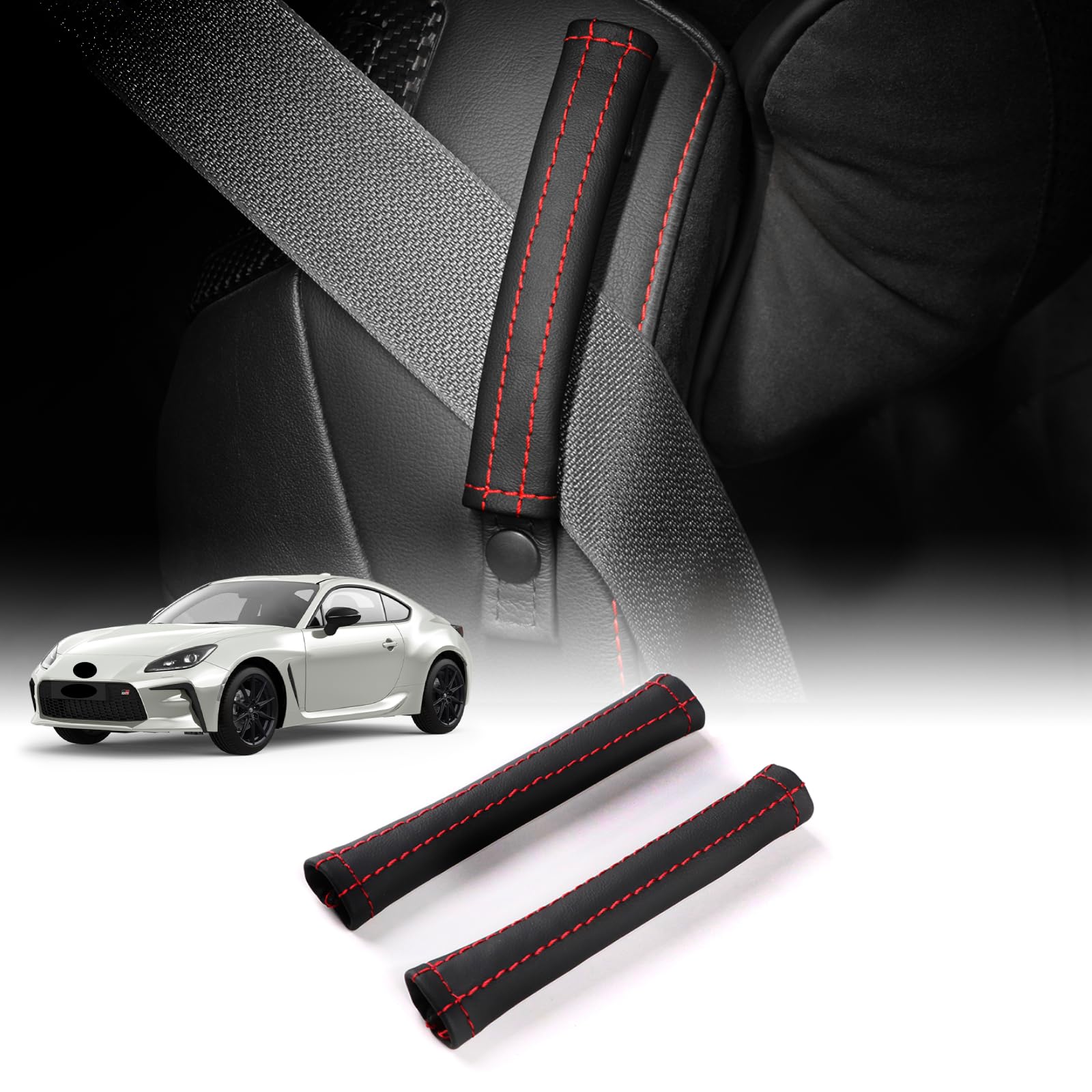 

KUNGKIC Toyota GR86 ZN8 Subaru BRZ ZD8 2021 2022 2023 Car Seat Decorative Cover чёрный