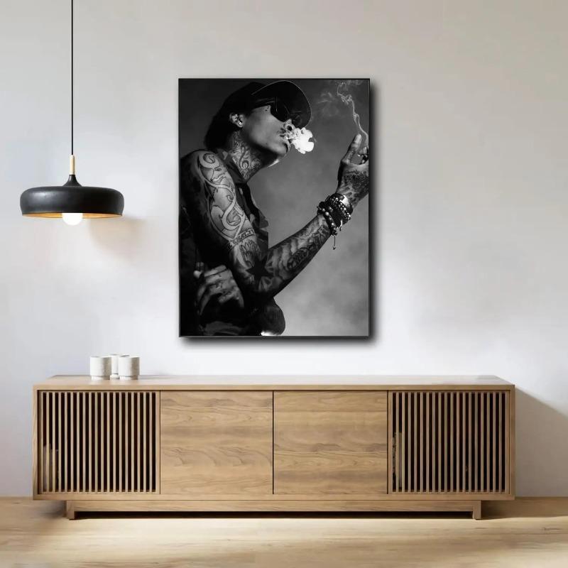 Dekoration Kunstposter Wandkunst Wiz Khalifa Personalisiertes Geschenk Modernes Familien Schlafzimmer Dekor Leinwandmalerei