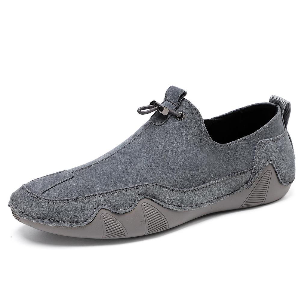 Herren Trendige Echtleder Slipper Freizeitschuhe - Atmungsaktiv, Vielseitig, Lässiger Stil