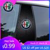 For Alfa Romeo Car Stickers B-Pillar Center Column Decoration Cover Decals Auto Accessorie For Alfa Romeo 4C 159 166 Spider Giul