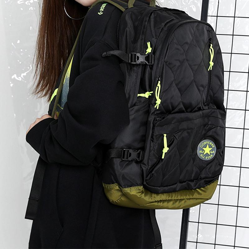 New Converse Padded Backpack Regular Unisex Black 10020807-A01