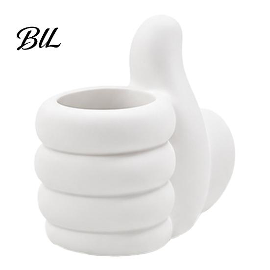 Desktop Accessory for Office 3D Printed Thumbs?Up Pen Holder, Funny Gesture Shaped Desk Organizer, Creative Durable PLA Stationery Container Pencil