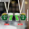 St. Patrick's Day Acrylic Hanging Ornament - Money Pot & Beer Pattern, 67 Unique Pendants/Drops/Finials, Ideal Festival Gift for Friends & Family