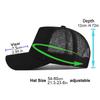 New Hard Top Baseball Cap Breathable 5 Panels Mesh Hat Solid Color Advertising Cap Men Women