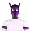 New Dog Rubber Mask Set Club Wear Cosplay Hood 4Pcs/set