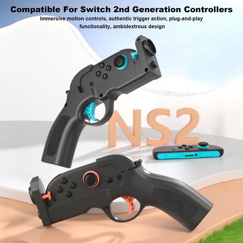 for Nintendo Switch2 for Joy-Con Controller Gun Shape Handgrip Shooting Gunstock Grip Small Handle Shooting Game Gun Stock Grip