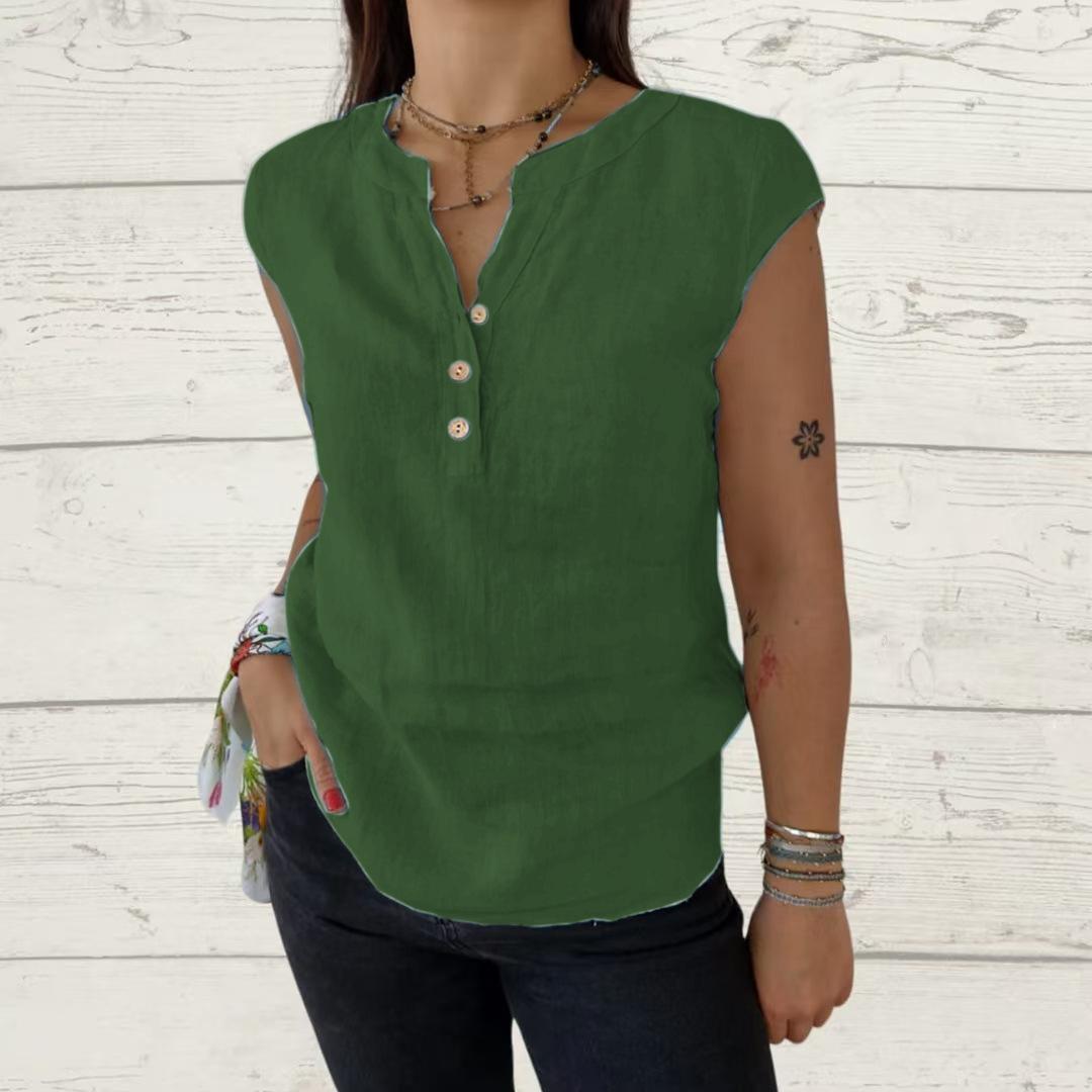 

YYFS женские модные повседневные летние весенние однотонные блузки и рубашки с короткими рукавами и v-образным вырезом с принтом XXXL зелёный